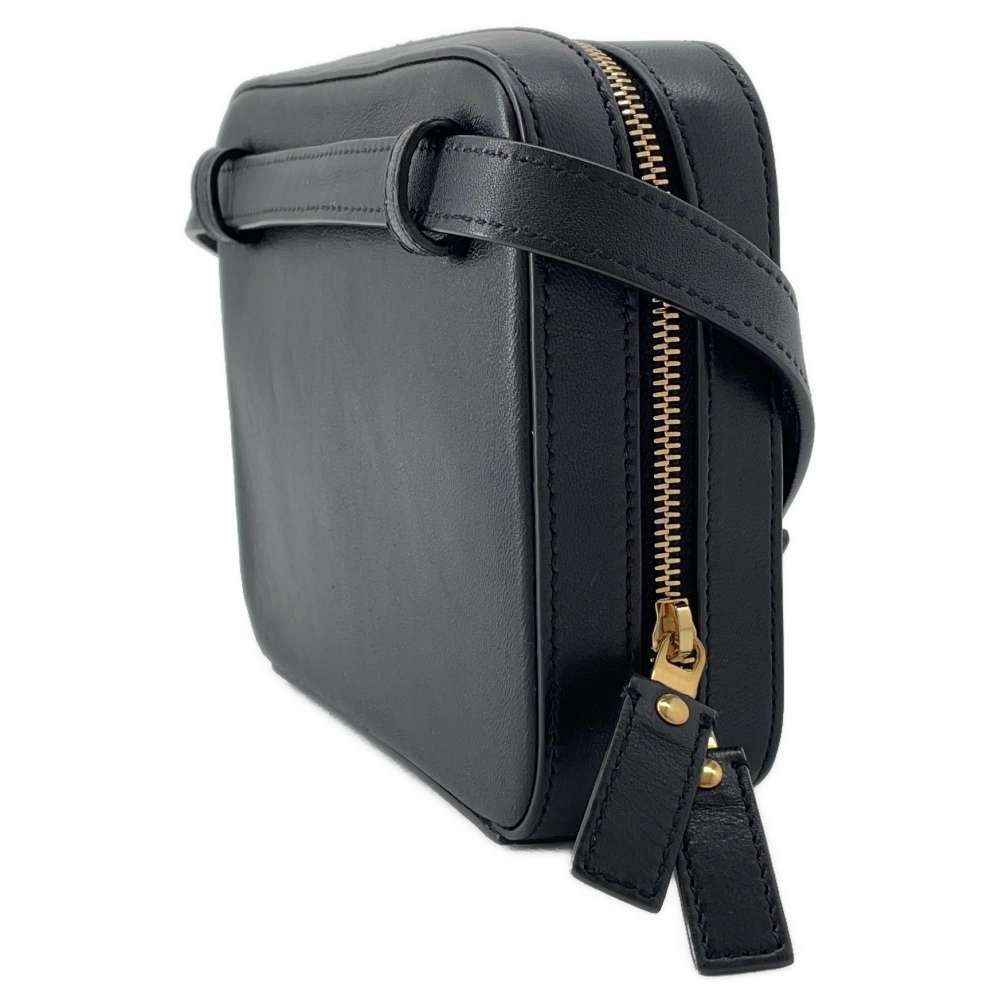 Saint Laurent Paris Waist Vicky Belt Black Leather Bag